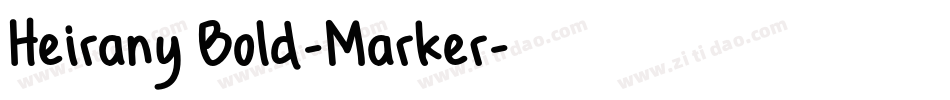 Heirany Bold-Marker字体转换